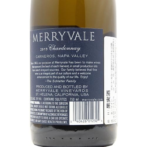 Amazon.co.jp: Merryvale Chardonnay Carneros Napa Valley 2019